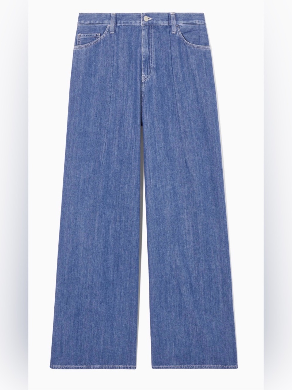COS Women Dark Blue Relaxed Wide-Leg Jeans